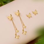 Brinco Ouro  18k Borboleta 116529