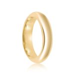 Par Aliança Ouro 18k  Individual  Anatômica  5mm  Diamante  12  pts  (801363)