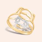 Anel Ouro 18k Menina 306253