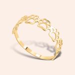 Anel Ouro 18K Pata Vazado 309655