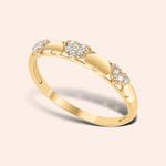 Anel Ouro 18k Aparador Coração Zircônia 309960