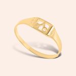 Anel Ouro 18k Infantil ABC 307398