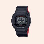 Relógio Casio G-shock Preto e Vermelho Digital DW-5600UHR-1DR