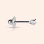 Brinco Ouro 18k Diamante 4 pontos 101798