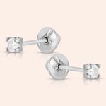 Brinco Ouro 18K Diamante 8 Pontos 101803