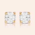 Brinco Ouro 18K Diamante 14 Pontos 103513
