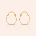 Brinco Ouro 18K  Infantil Argola 105159