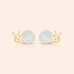 Brinco Ouro 18K Infantil Caracol 112292