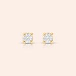 Brinco Ouro 18k Diamante 20 Pontos Coleção RV 113609