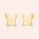 Brinco Ouro  18k Borboleta 116529