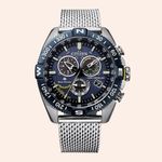 Relógio Citizen Blue Angels Ecodrive NavyHawk Radio Controle TZ31678F-CB5848-57L