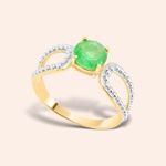 Anel Ouro 18K Nefrita Trabalhado 309879