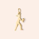 Pingente Ouro 18k  Jogadora de Vôlei 510623