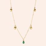 Gargantilha Ouro 18k Coração Gota de Zircônia 605512