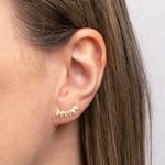 Brinco Ouro 18k Ear Cuff Zircônia 109233