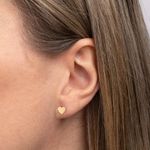 Brinco Ouro 18k Coração 114455