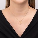 Pingente Ouro 18k Estetoscópio Zircônia 517521