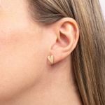Brinco Ouro 18k Coração 116532