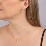 Pingente Ouro 18k Pérola e  Jade Verde 517812