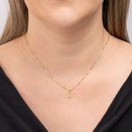 Pingente Ouro 18k Lua Vazado Zircônia 517815