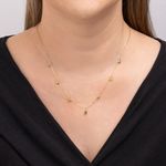 Gargantilha Ouro 18k Coração Gota de Zircônia 605512