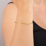 Bracelete Ouro 18K Oval 1000049
