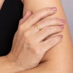 Anel Ouro 18K Onda 302635