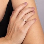 Anel Ouro 18k Solitário Diamante 10 Pontos Coleção RV 310584OB