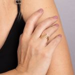 Anel Ouro 18k Vazado 312571