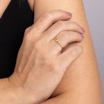 Anel Ouro 18k Coração Zircônia 313283