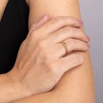Anel Ouro 18k Coração Zircônia 313292