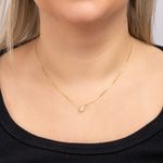Pingente Ouro 18K Ponto de Luz Zircônia 6mm 504117