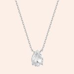 Gargantilha Prata 925 Moissanite Gota 605879