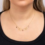 Gargantilha Ouro 18K Chocker Pedras Brasileiras 45cm 604408