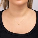 Gargantilha Ouro 18k Coração 605725