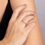 Meia Aliança Ouro 18K Diamante 27 Pontos 1600024