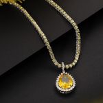 Pingente Prata 925 Gota com Zircônias 517880