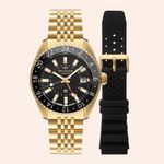 Relógio Technos Automatico GMT Dourado Edição Limitada NH34AB/T1P
