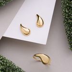 Brinco Ouro 18k Gota Polida 116396