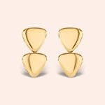 Brinco Ouro 18k Triângulos 116549