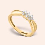 Anel Ouro 18k Topázio Losango 313386