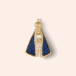 Pingente Ouro 18k Nossa Sra Aparecida Zircônia 517534