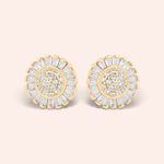 Brinco Ouro 18k Zircônia Pizza 112269