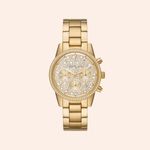 Relógio Michael Kors Feminino Cronógrafo Dourado MK7310/1DN