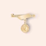 Alfinete Ouro 18k Batismo 400046