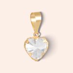 Pingente Ouro 18K Coração Zircônia 507831