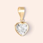 Pingente Ouro 18K Coração Zircônia 507831