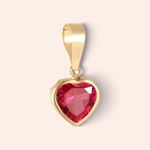 Pingente Ouro 18K Coração Zircônia 507831