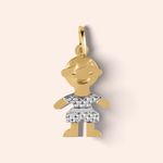 Pingente Ouro 18K Menino Diamantado 500627