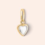 Pingente Ouro 18K Coração Zircônia 504427